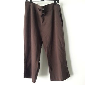 NWOT Lane Bryant Venezia brown cotton capri 18